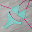 Illusions Aqua Fuchsia Triangle Top